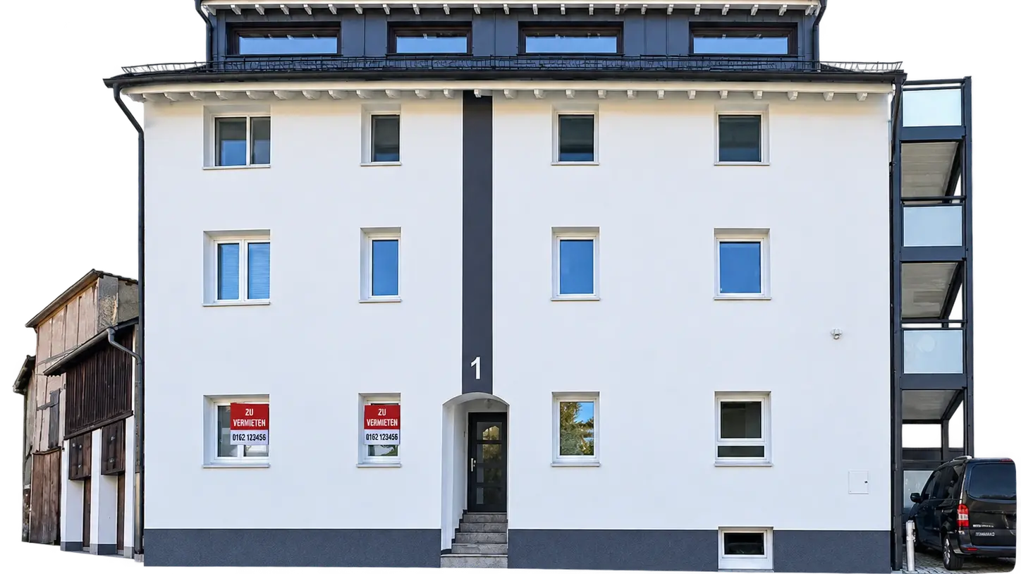 Frontansicht Mehrfamilienhaus in Pegnitz