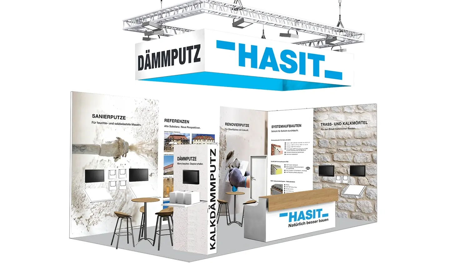 HASIT denkmal Messestand 2026 - Skizze