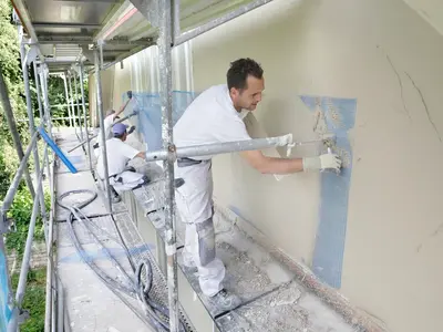 Sanierung der Außenfassade eines Denkmals in Tübingen