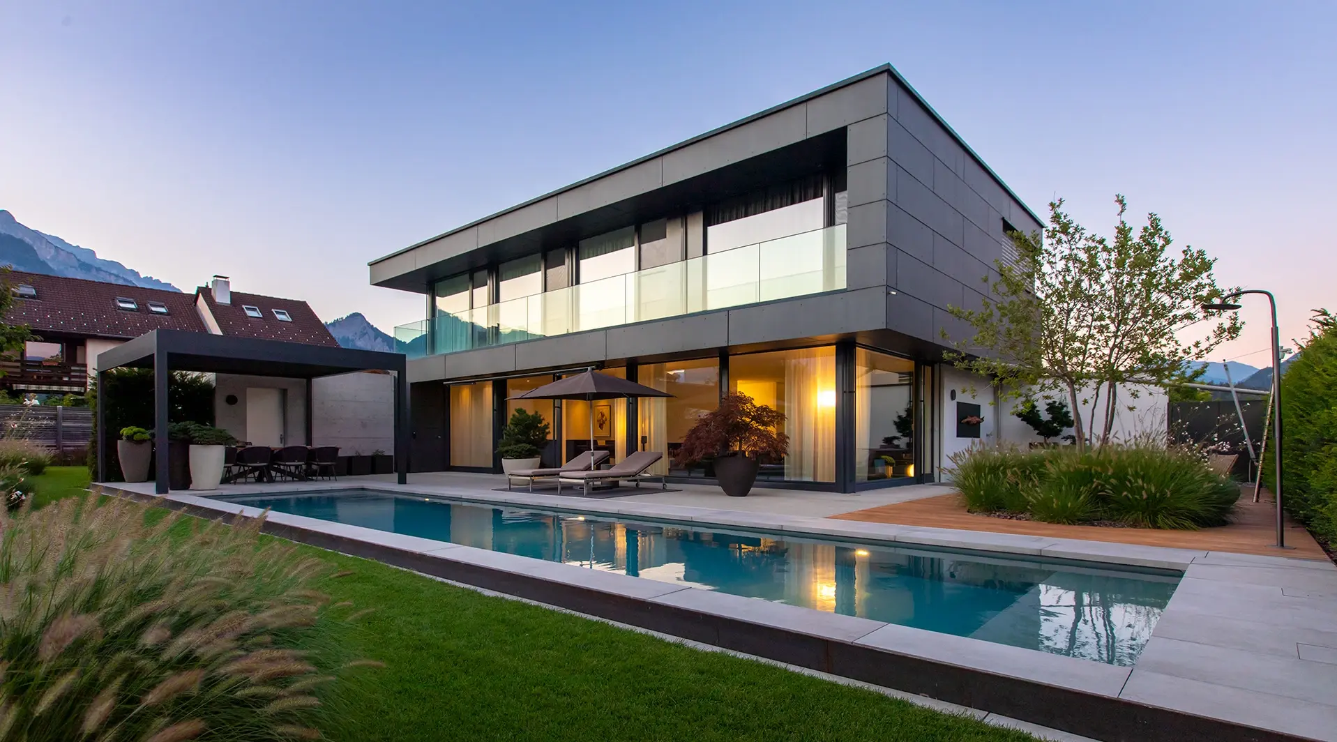 Pool Hinterfüllung Bonaduz