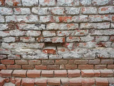 Unverputztes Mauerwerk