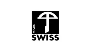 Fixit Certification de produit SwissLabel, carré noir avec l'icône de l'arbalète suisse en blanc et l'inscription SWISS