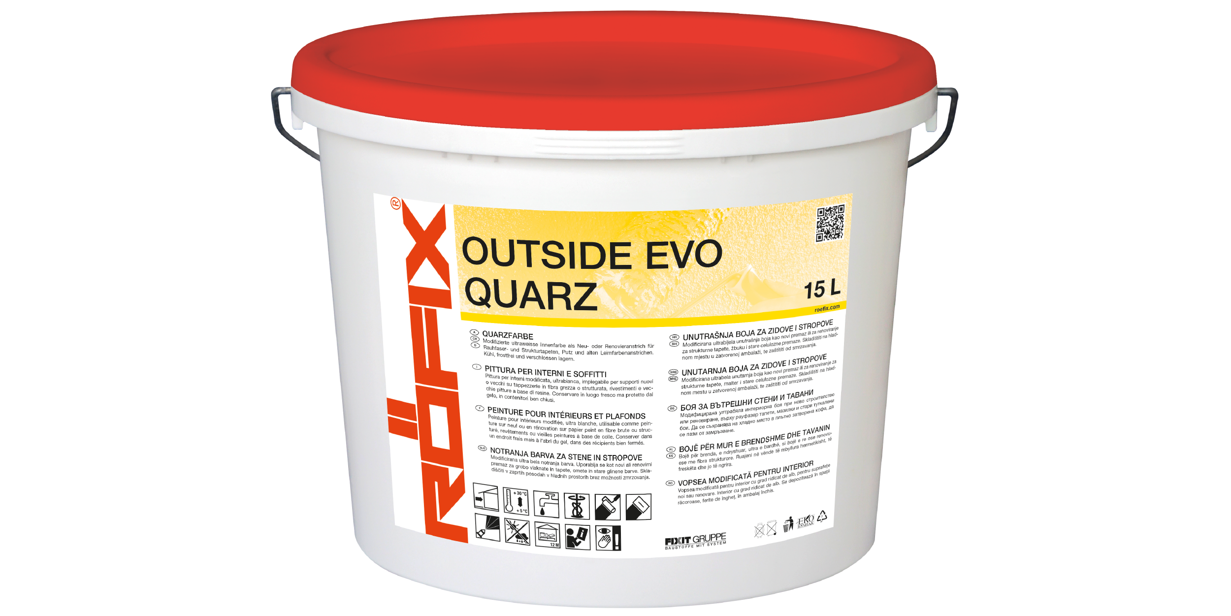 ROFIX OUTSIDE EVO QUARZ - 5L - bianco