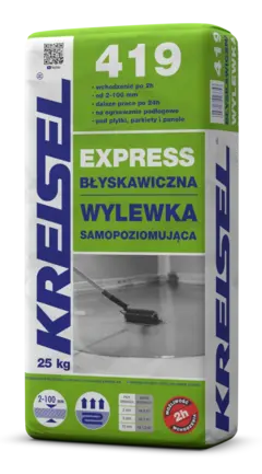 BŁYSKAWICZNA WYLEWKA SAMOPOZIOMUJĄCA EXPRESS 419