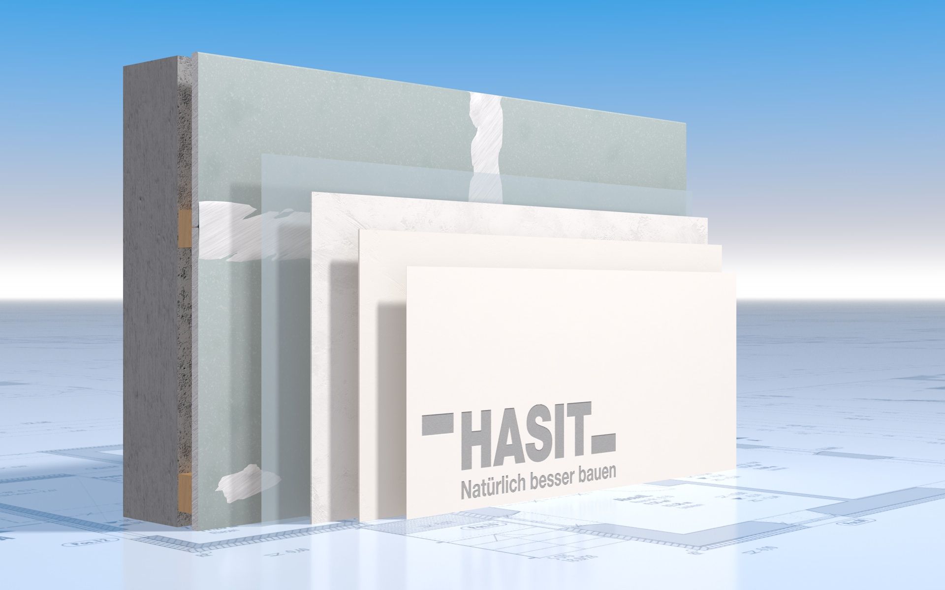 Systemaufbau KALSIT Kalkanstrich