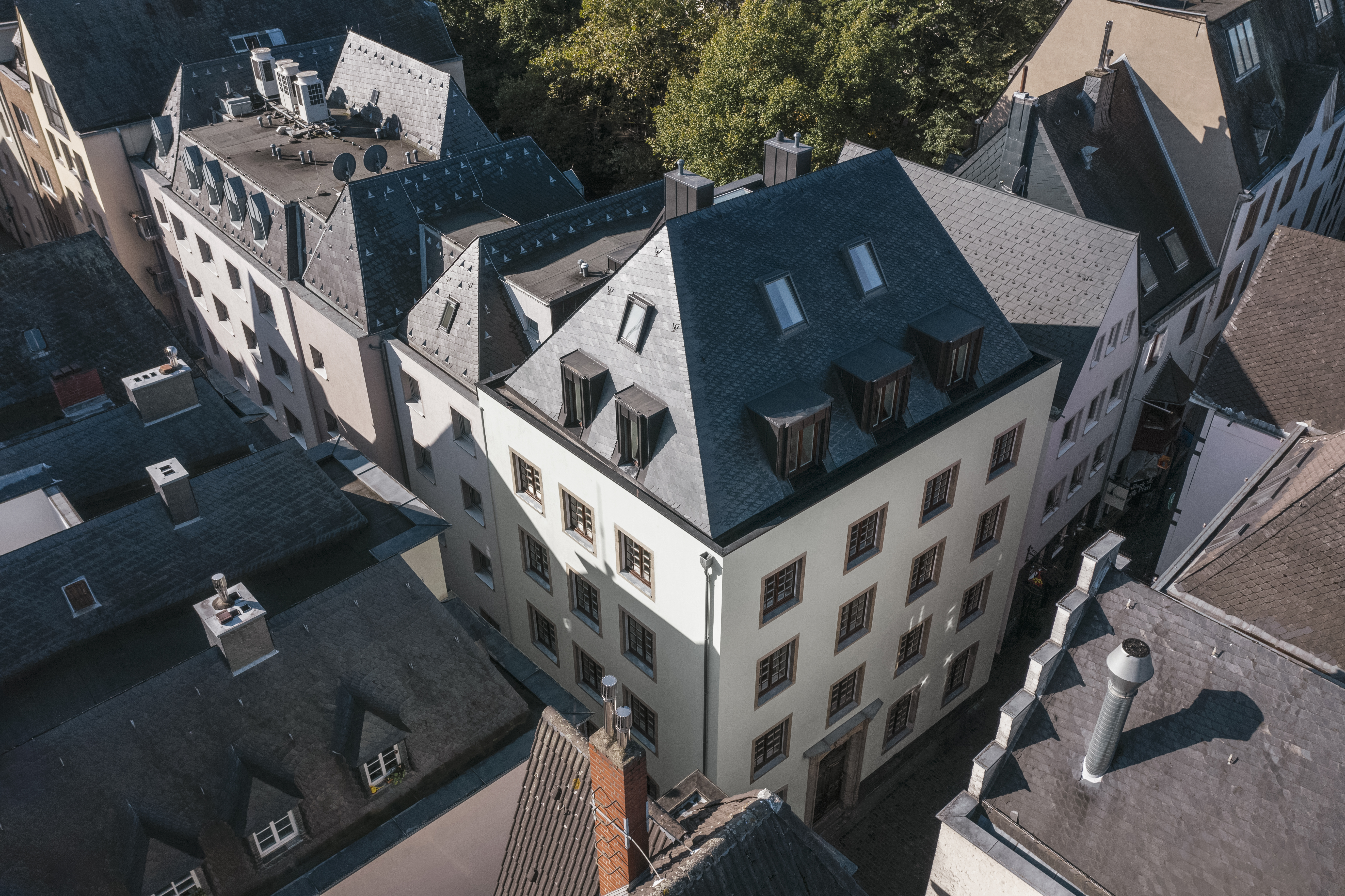 Das sanierte Wohnhaus Salzgasse 10 in Köln 