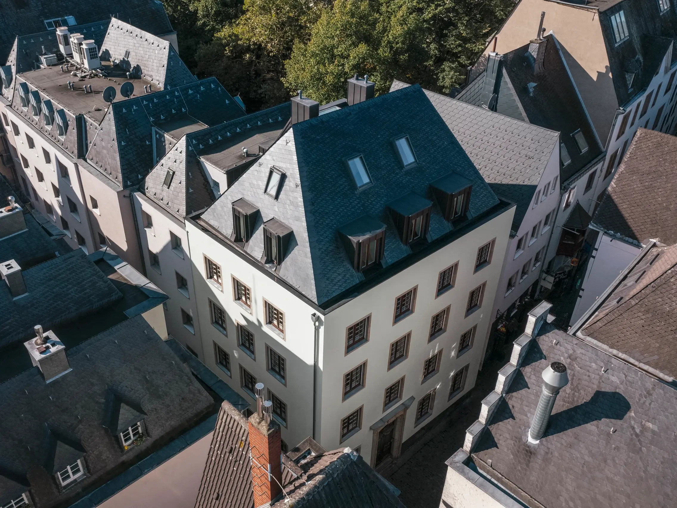 Das sanierte Wohnhaus Salzgasse 10 in Köln 