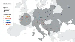 FIXIT Gruppe in Europa auf einer Karte dargestellt