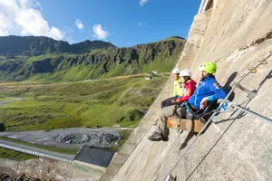 Silvrettasee Staumauer, Partenen