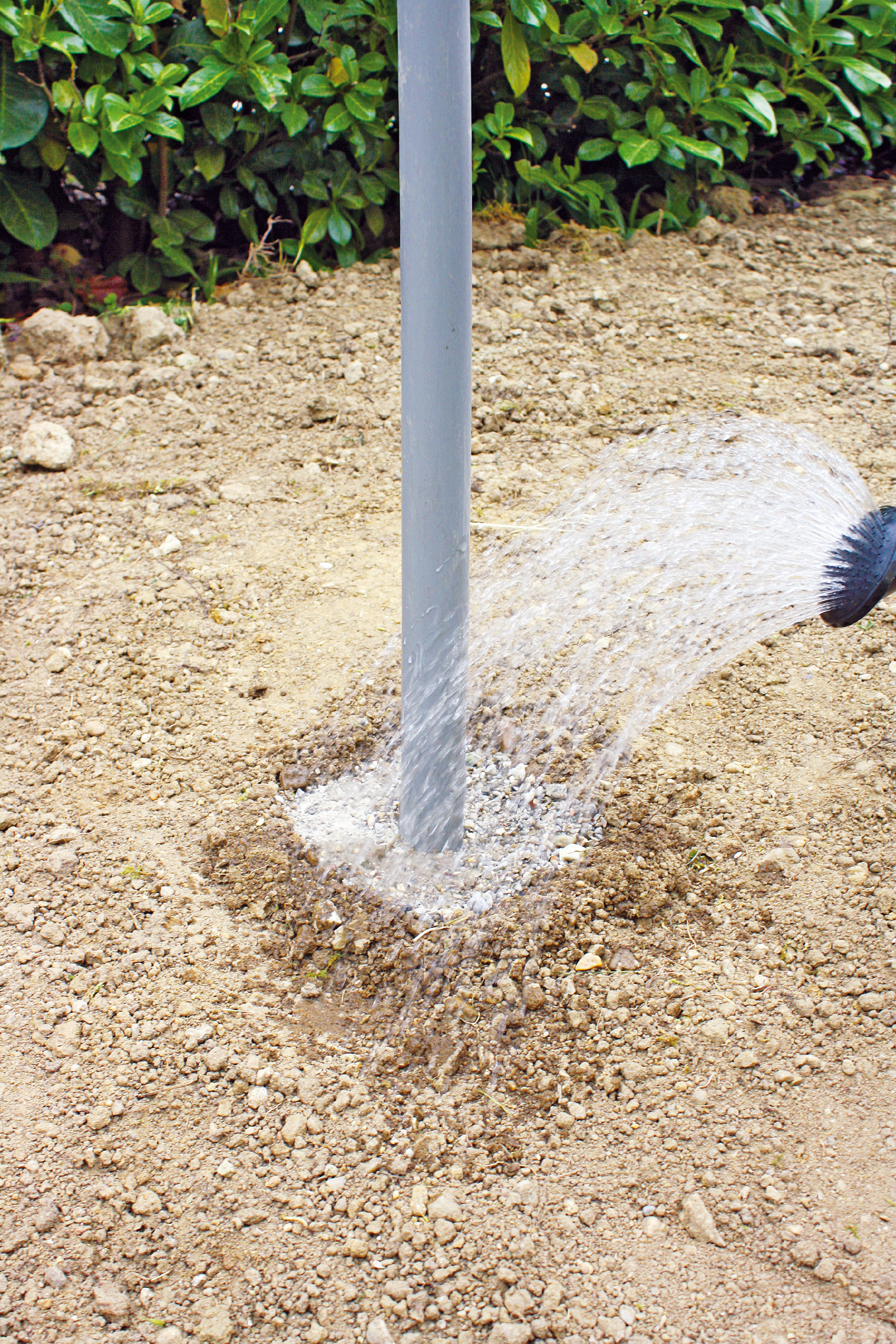 Gießen von Fetrigfix Beton 