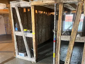 Innenansicht der Baustelle während der Sanierung