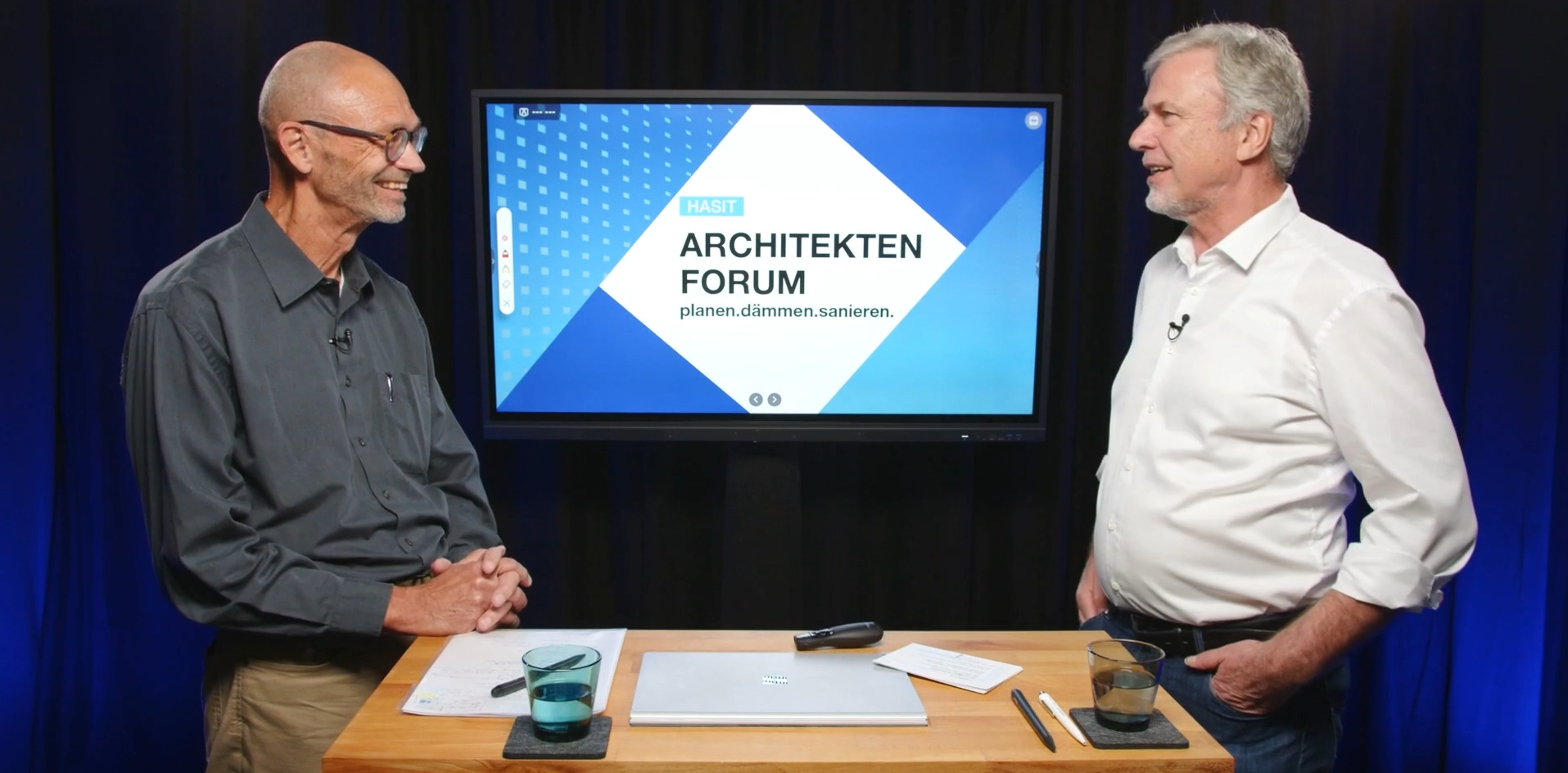 Aufnahme während des Livestreams des Architektenforums