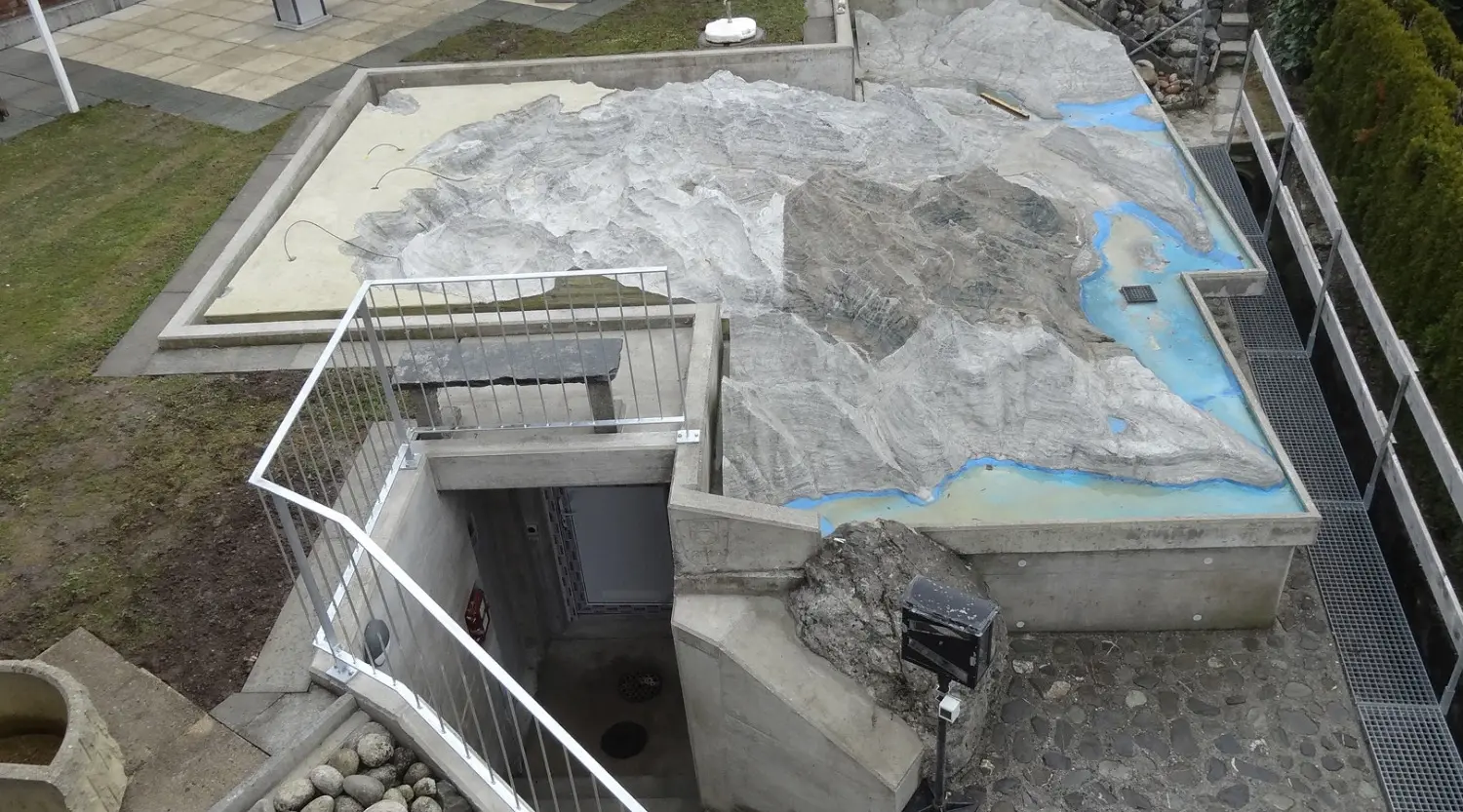 Unterkellerung Relief «Nidwalden 4’000» Neubau Beckenried