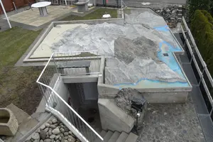 Unterkellerung Relief «Nidwalden 4’000» Neubau Beckenried Fixit 508 P C Pumpbeton
