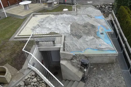 Unterkellerung Relief «Nidwalden 4’000» Neubau Beckenried Fixit 508 P C Pumpbeton