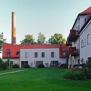 Außenansicht des Gebäudes der Schlossbrauerei