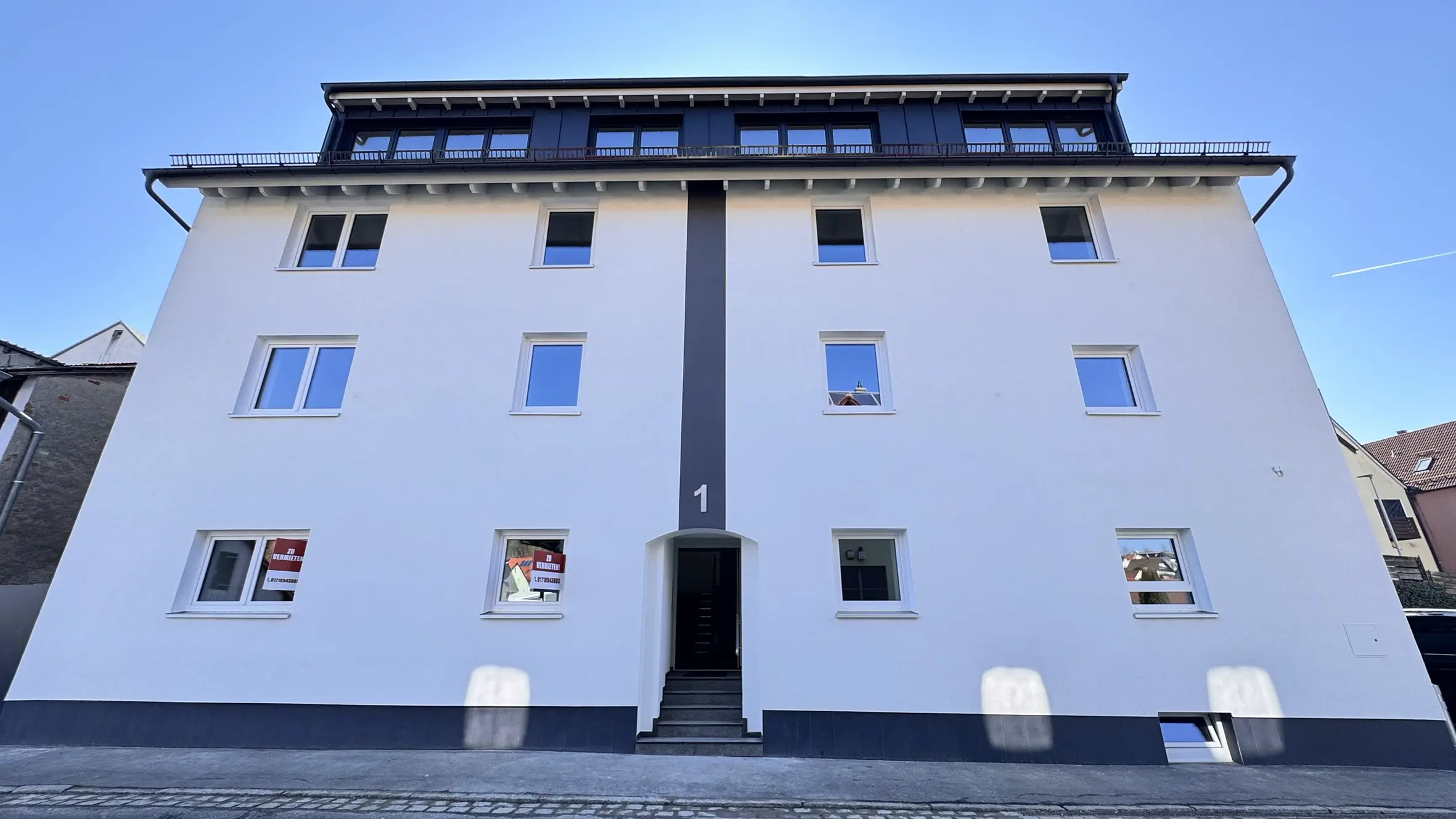 Sanierte Frontansicht mit FOME-Schaummörtel