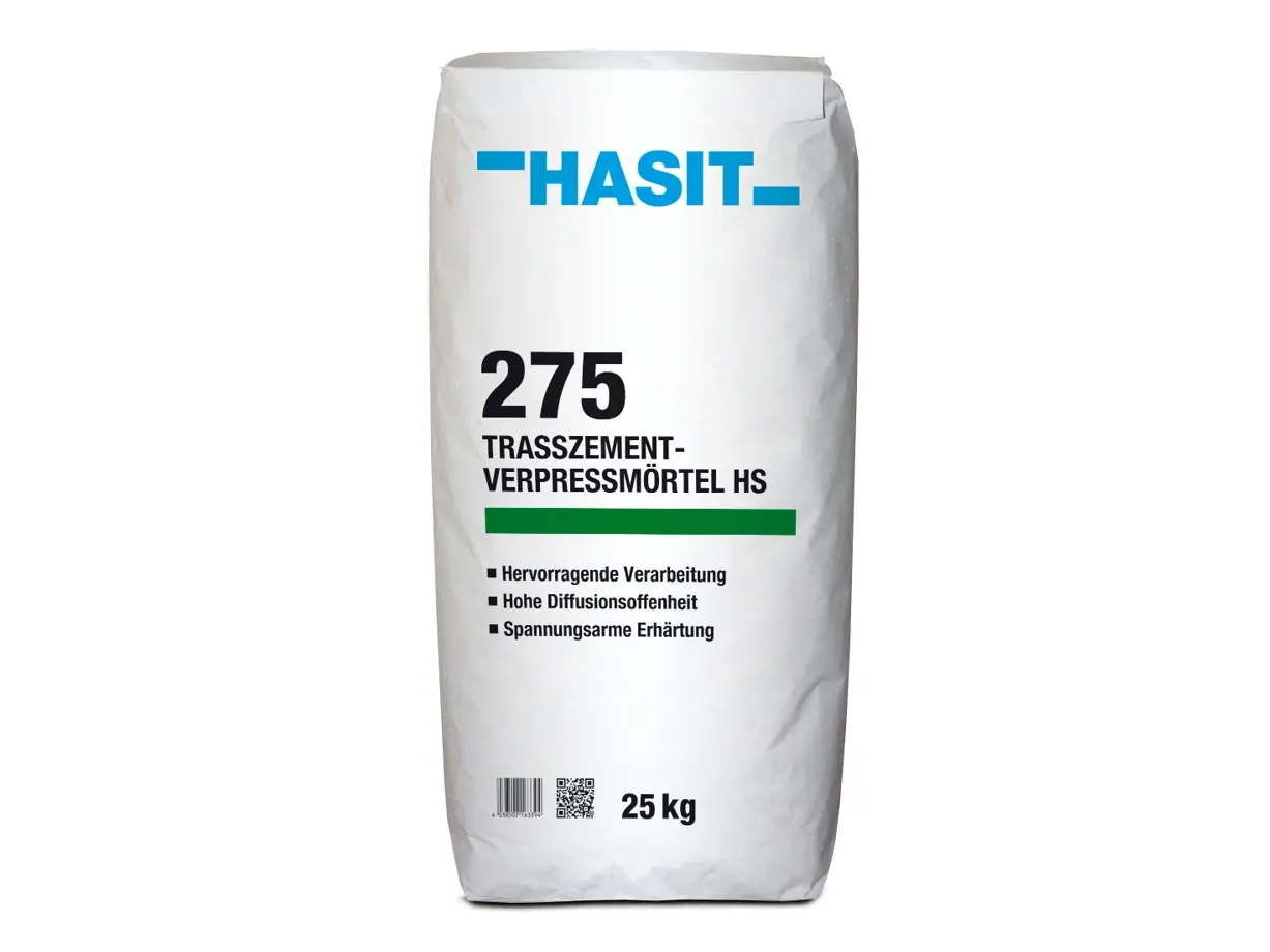 Produktbild HASIT 275 – optimal zum statischen Verpressen und Sichern von Natursteinmauern