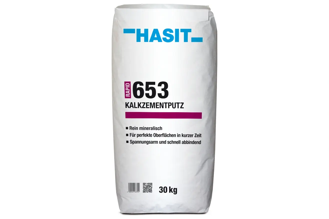 Produktbild: HASIT 653 Kalkzementputz Rapid – unser effektiver Schnellputz