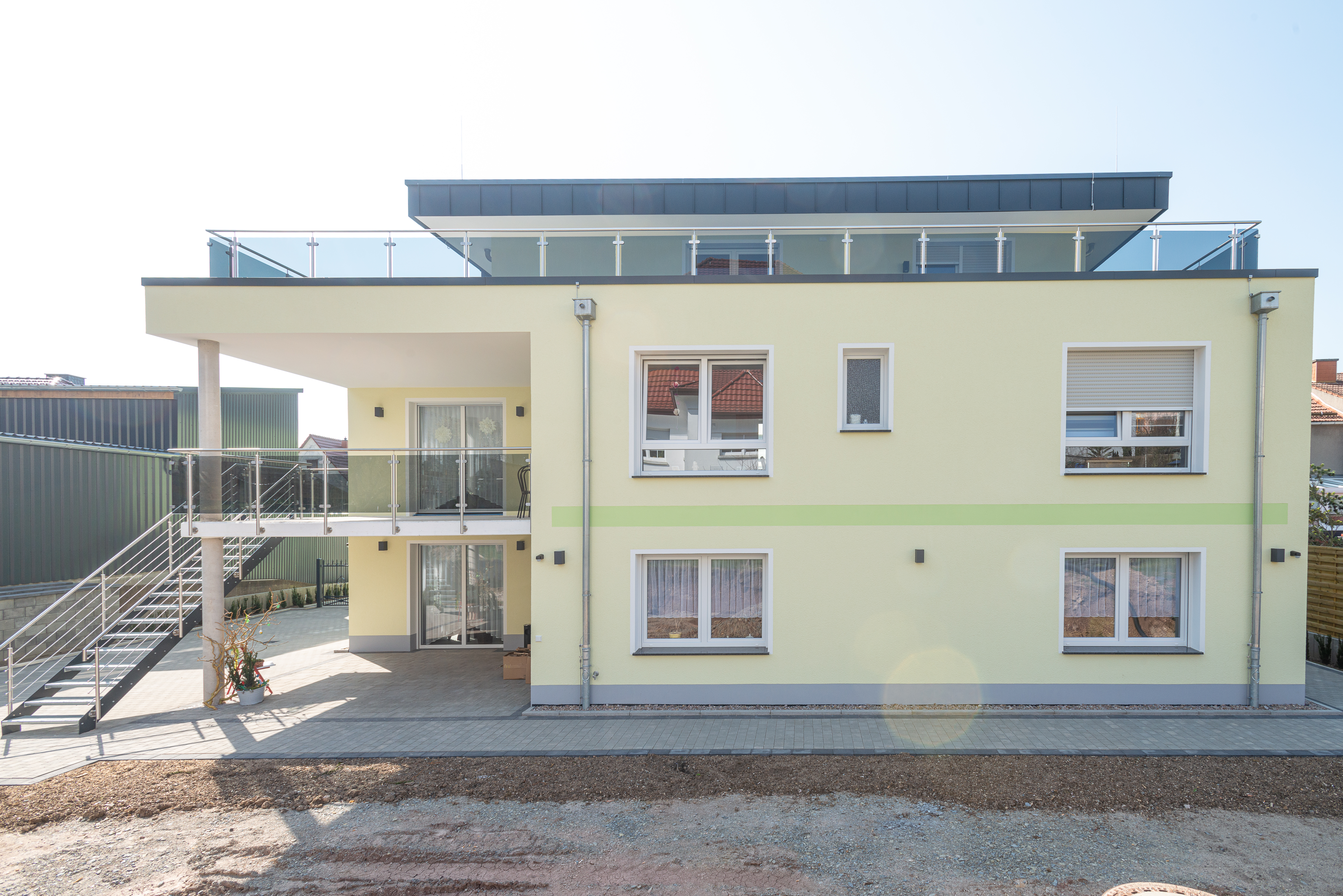 Ein Haus mit einer WDVS Fassadendämmung gedämmt