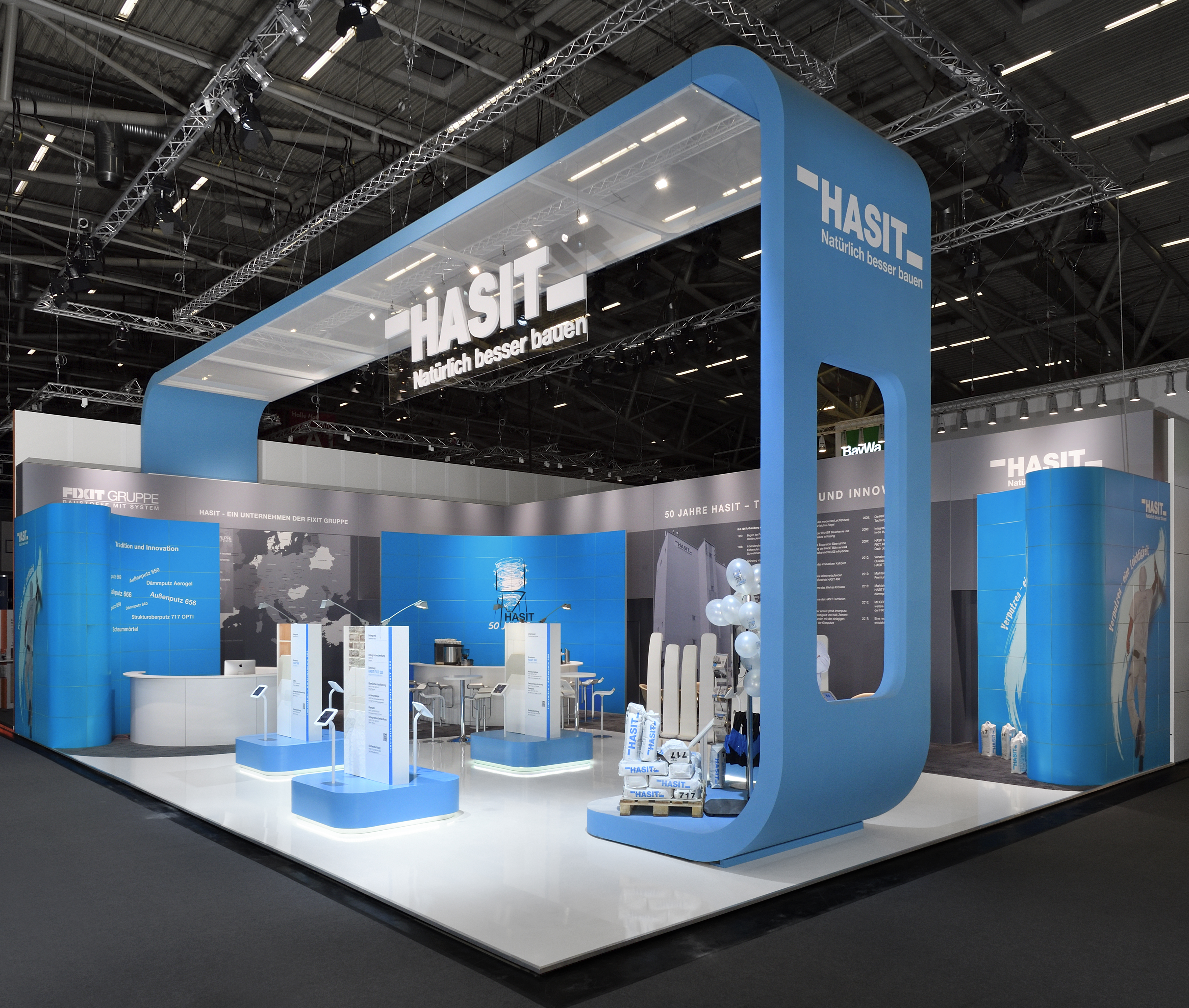 HASIT präsentiert einen professionell gestalteten Messestand