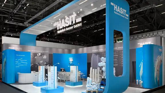 HASIT präsentiert einen professionell gestalteten Messestand