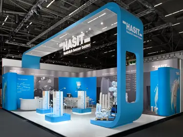HASIT präsentiert einen professionell gestalteten Messestand