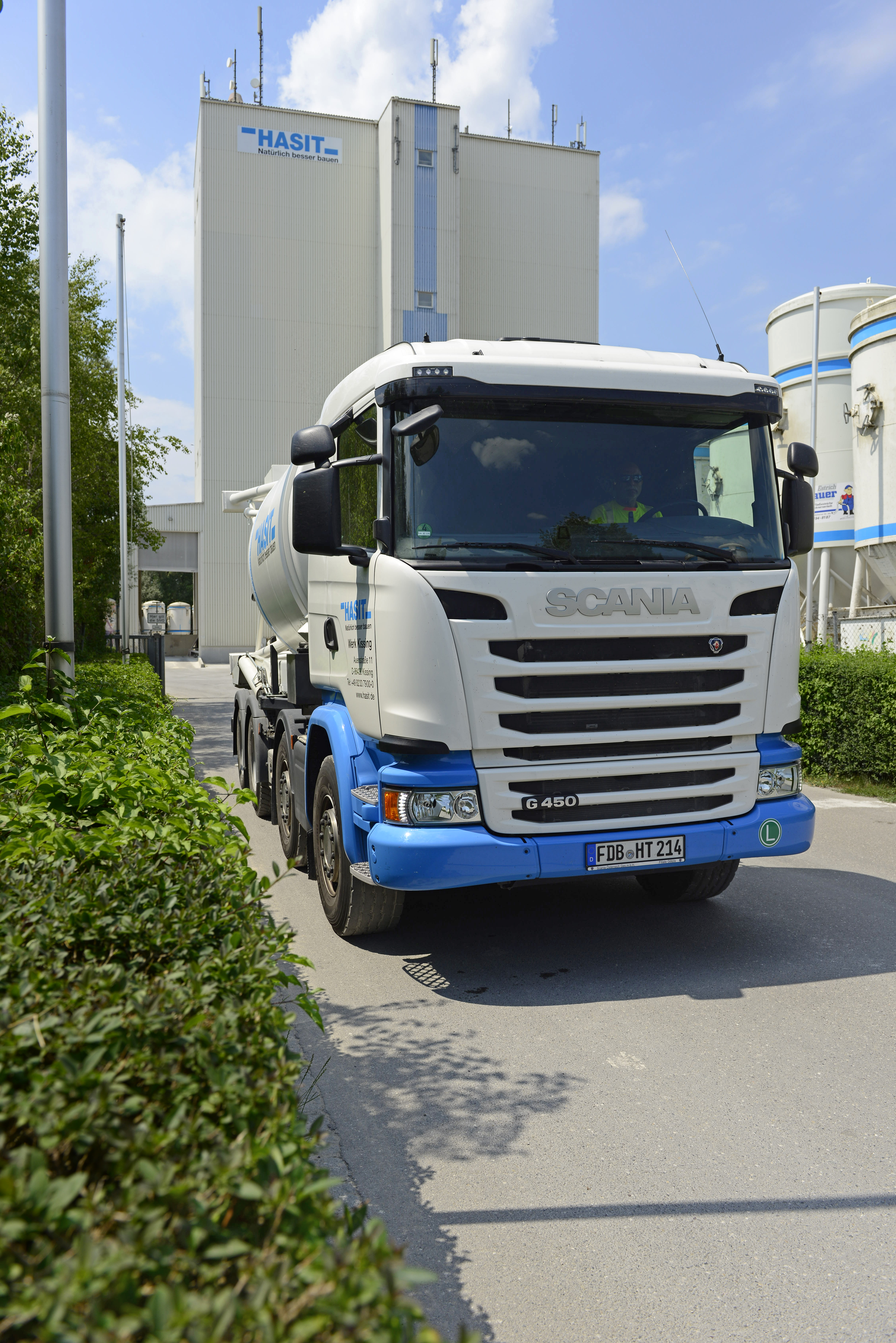 Our truck in the warehouse in Kissing 