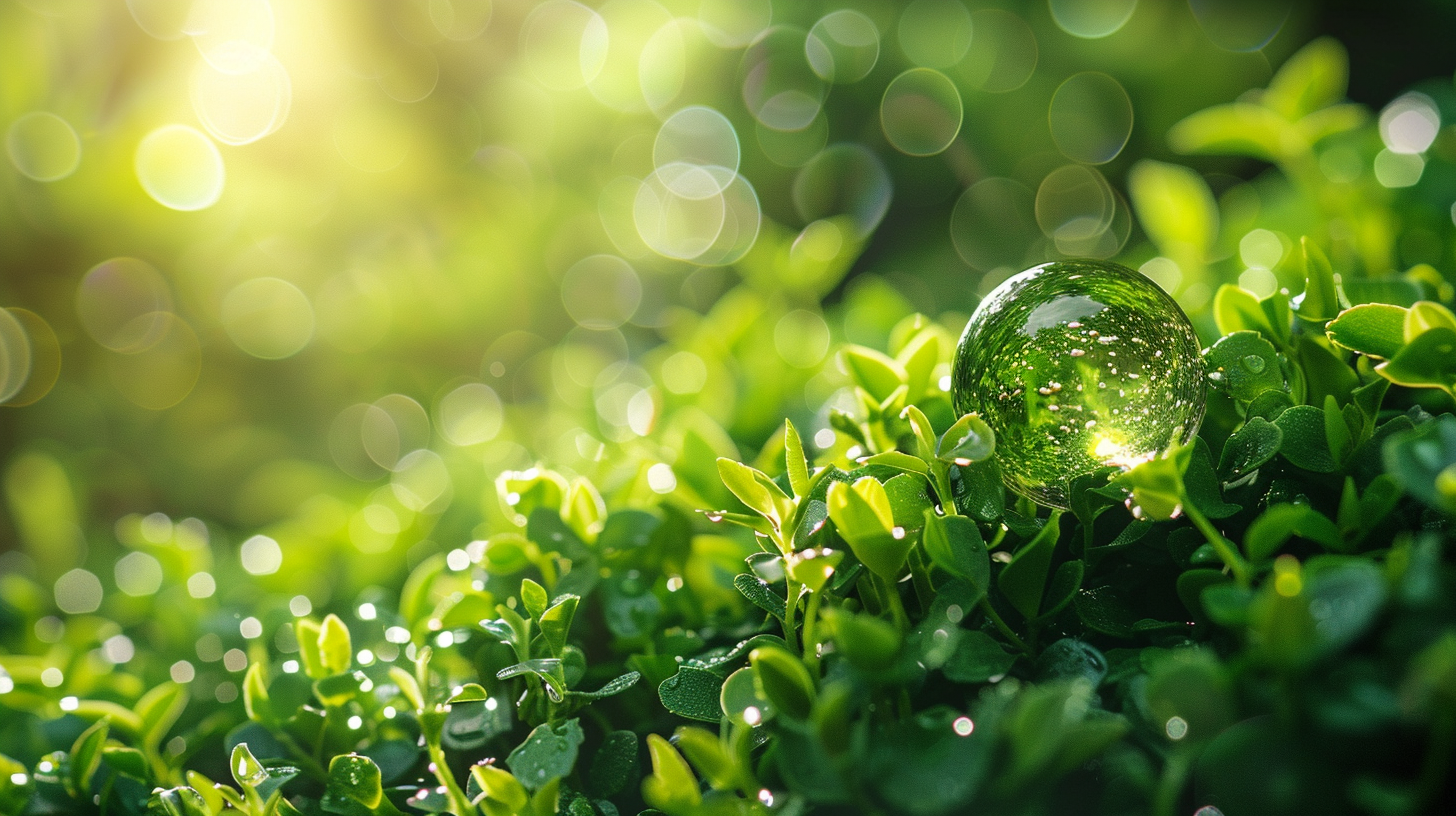 Blick auf Gras in der Natur