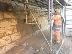 Mur de revêtement « Geisshof » rénovation Schaffhouse