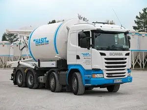 Ein HASIT-Silo wird abgeholt.
