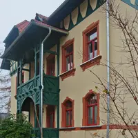 Bewahrter historischer Charme des sanierten Fachwerkhauses.