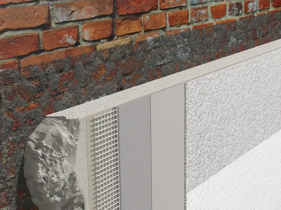 Systemaufbau Hochleistungsdämmputz