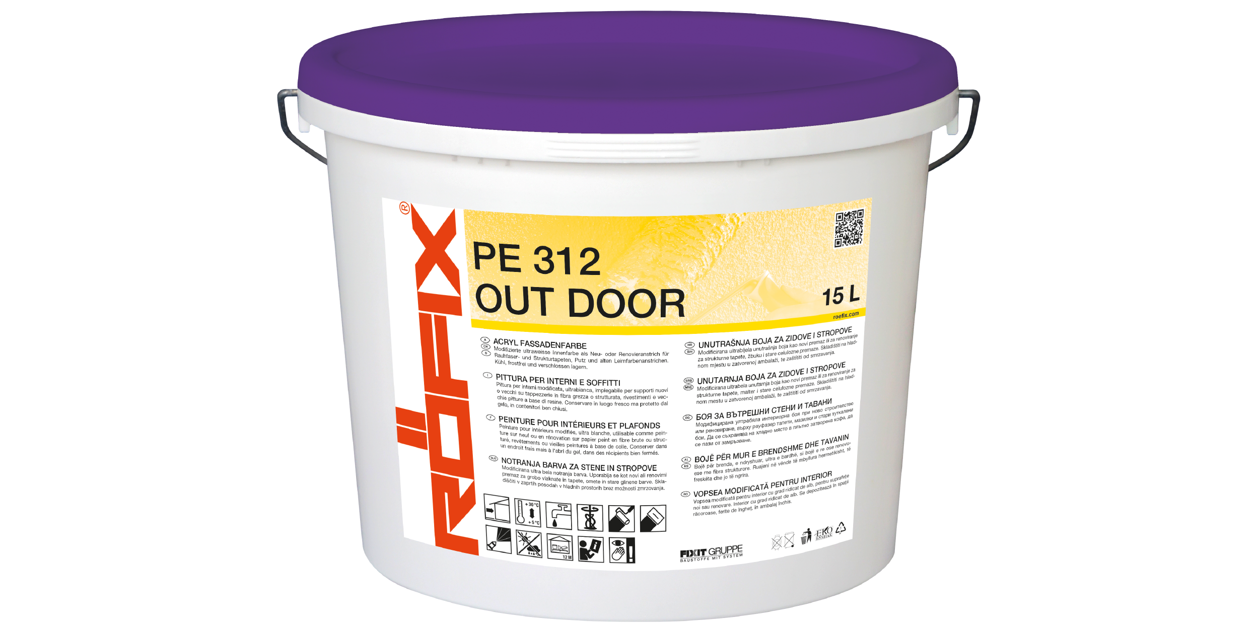 ROFIX PE 312 OUT DOOR - 15L - bianco
