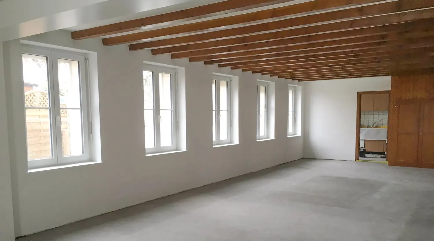 Salle paroissiale isolation intérieure Bassecourt