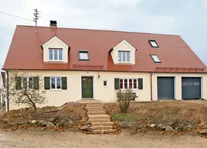 Ökologische Kalkputze für ein Bauernhaus aus dem 16. Jhd. in Ebermergen