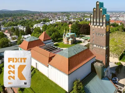 Sanierung der Mathildenhöhe in Darmstadt mit Wärmedämmputz