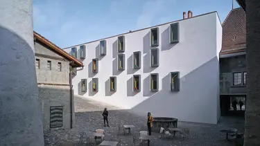 Historisches Gefängnis modern zum Hotel umgebaut: der Fixit 222 Aerogel Dämmputz ermöglicht viele Baustile