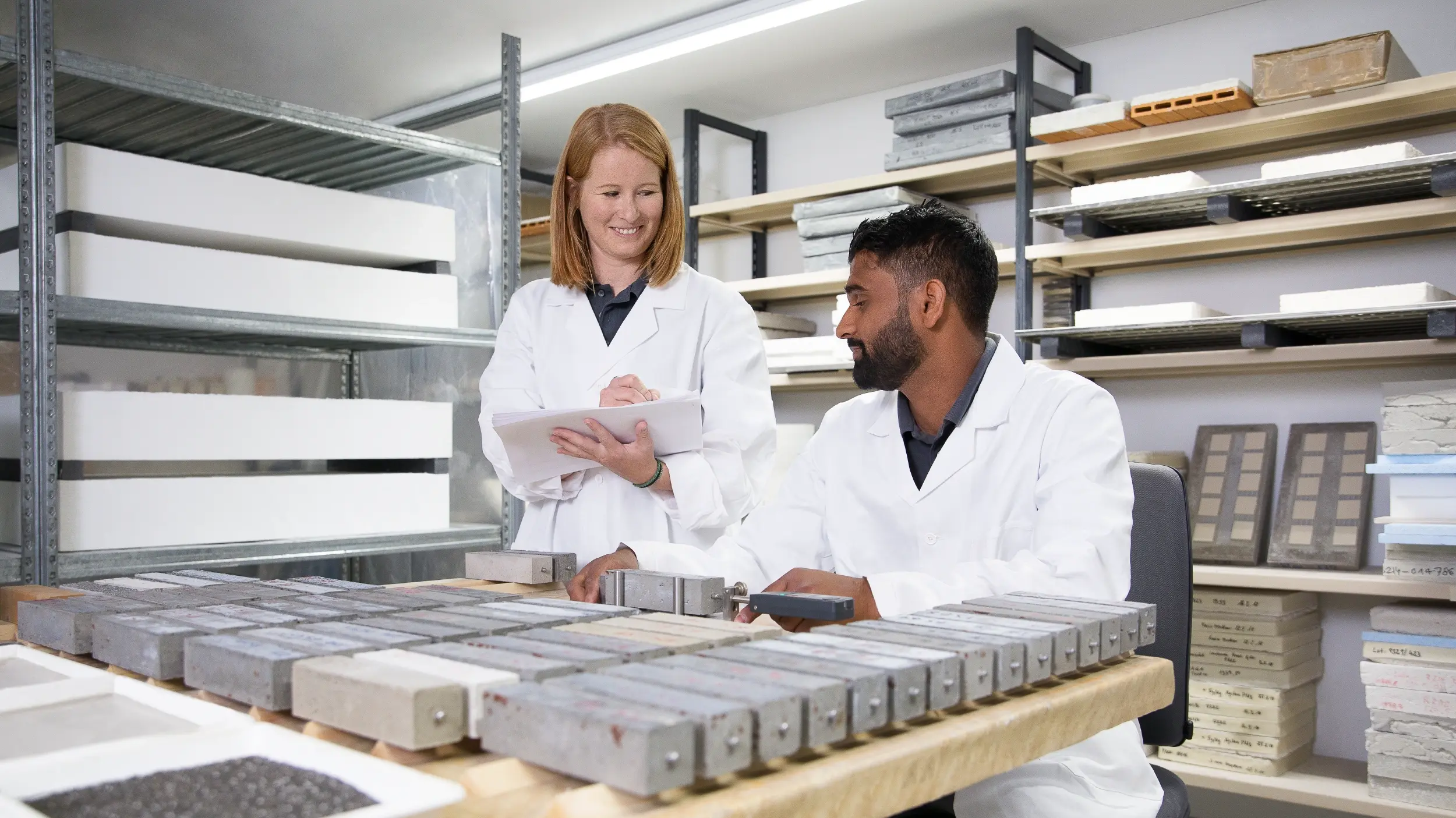 Lehrstelle Prüftechnik - Schwerpunkt Baustoffe