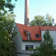 Ansicht des Dachs des Gebäudes der Schlossbrauerei Dachau von außen