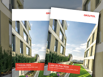 Montage photo Greutol Listes de prix Photos de couverture sur la photo de couverture