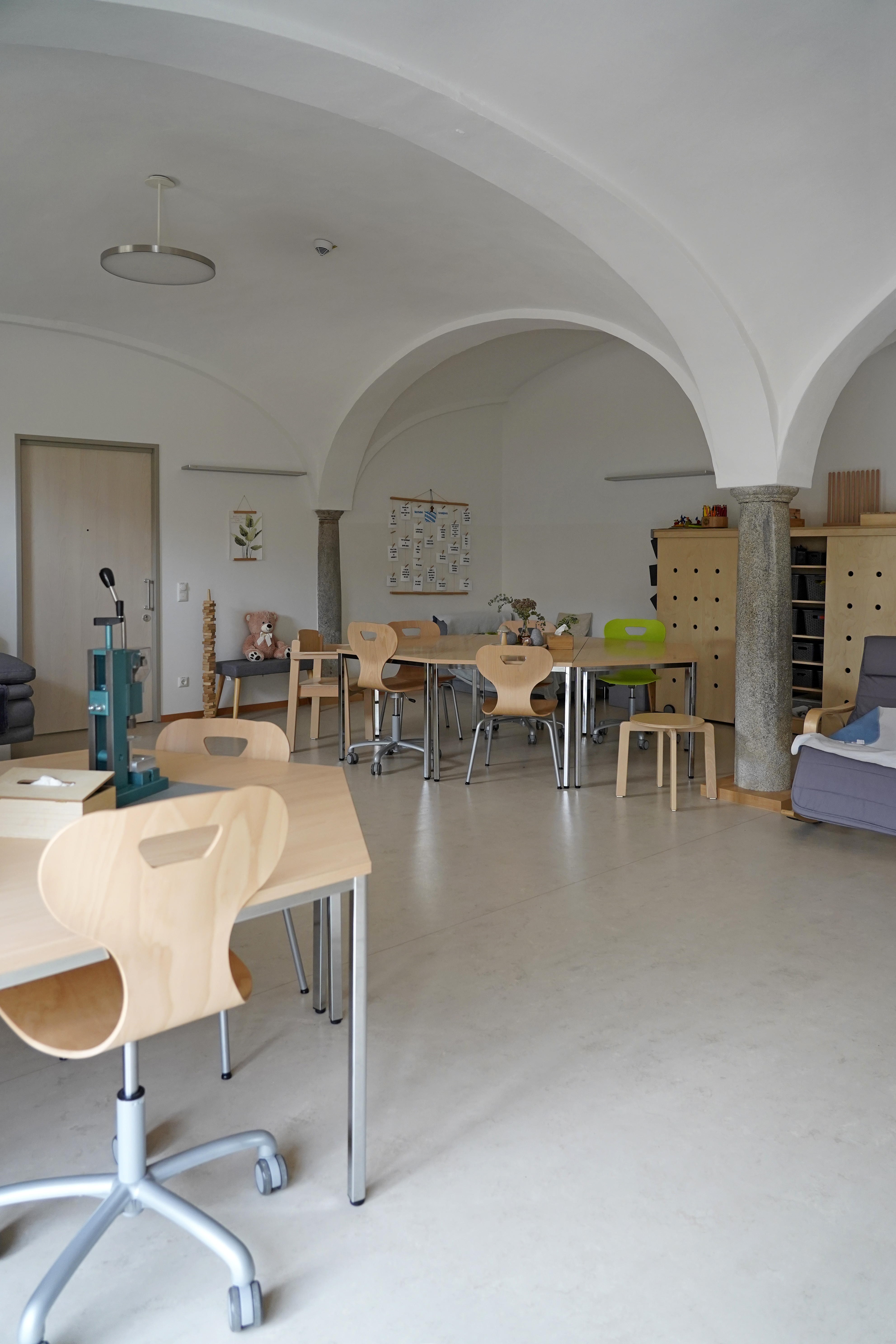 Mineralischer Putz, als Innenputz verarbeitet