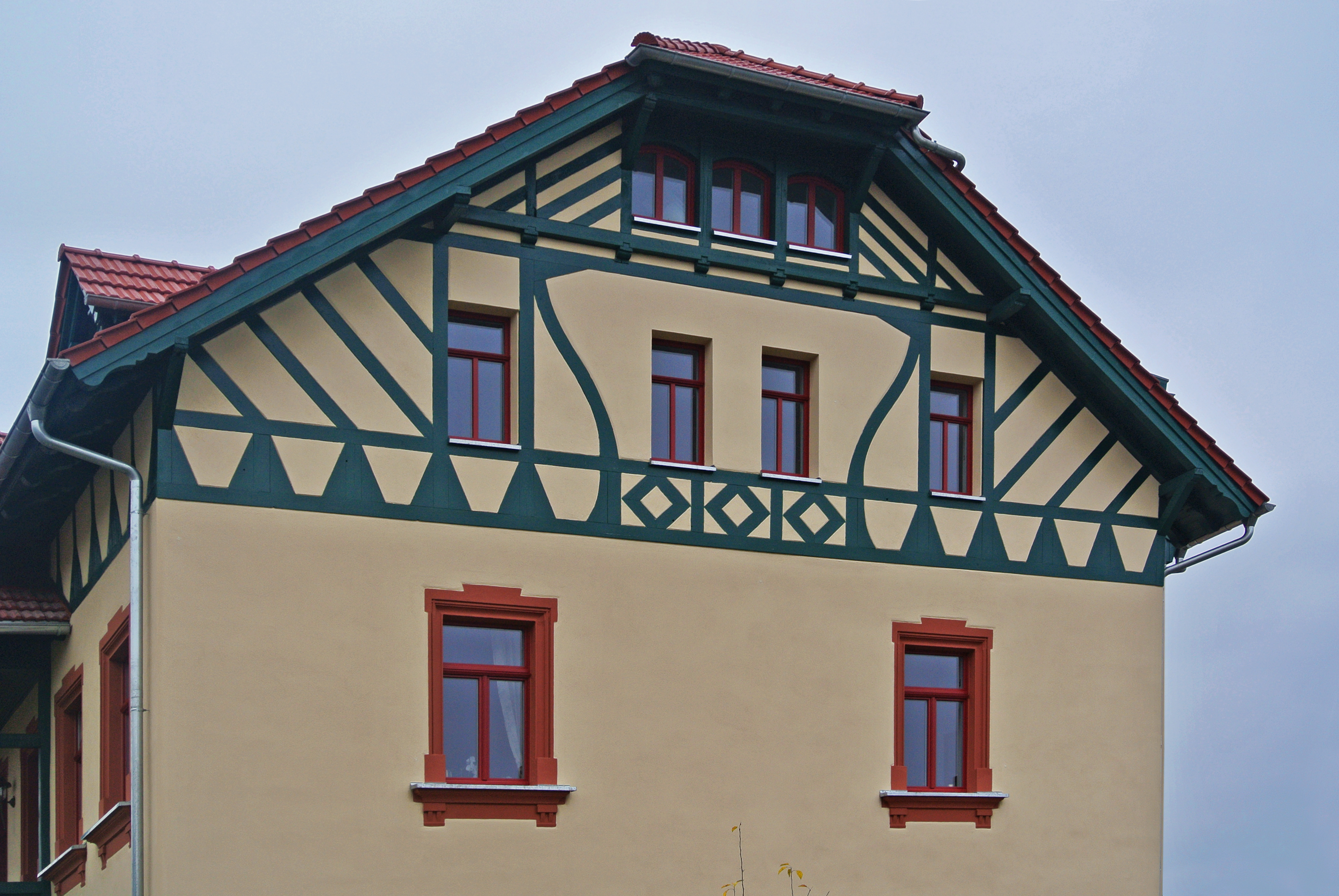 Blick auf den oberen rechten Bereich der Jugendvilla.