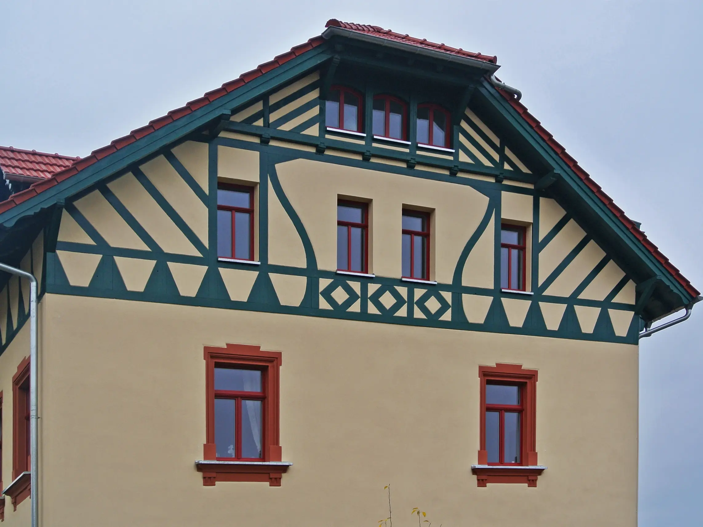 Blick auf den oberen rechten Bereich der Jugendvilla.