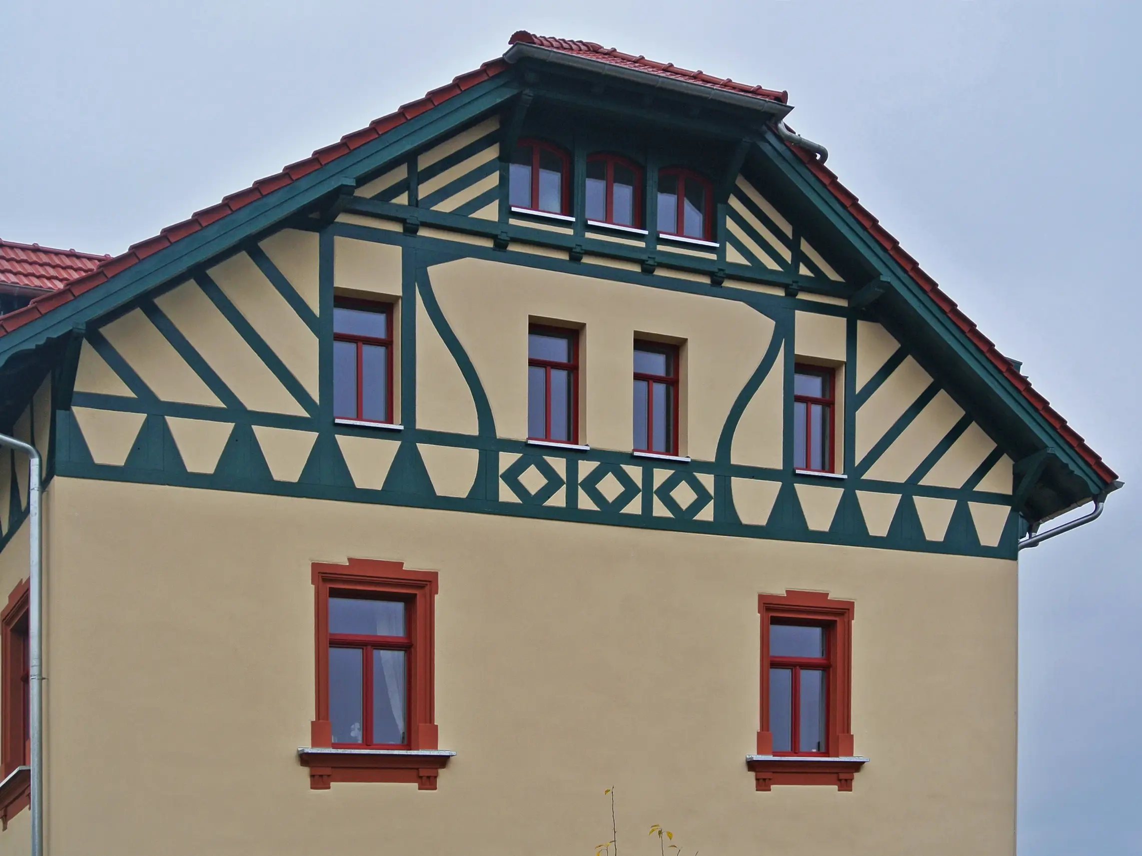 Blick auf den oberen rechten Bereich der Jugendvilla.