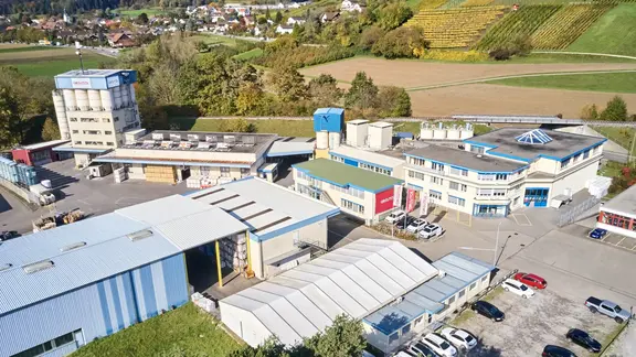 Luftaufnahme vom Fixit Standort in Otelfingen Werk und Disposition