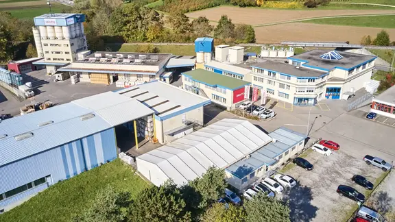 Luftaufnahme vom Fixit Standort in Otelfingen Werk und Disposition