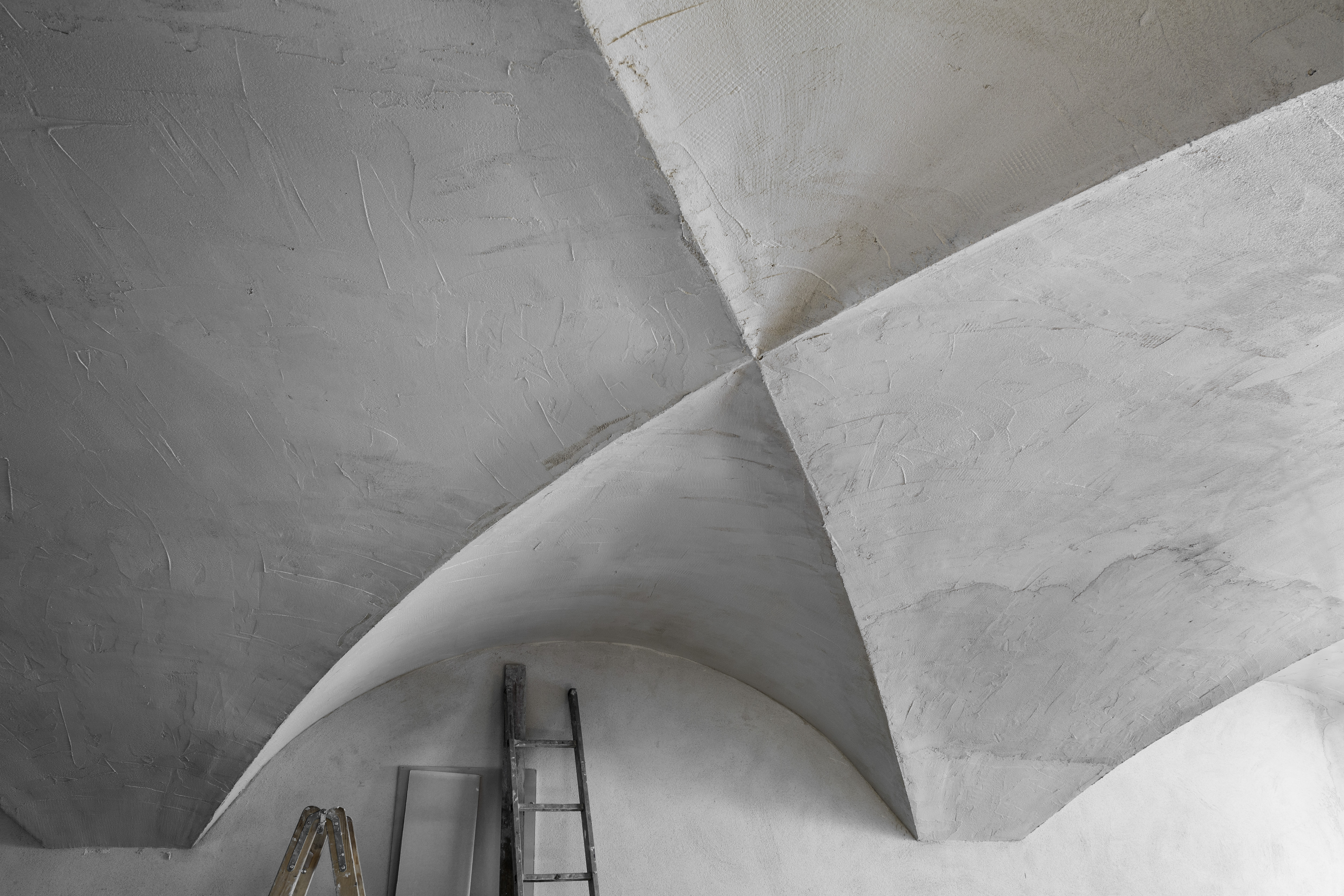 Sanierte Innendämmung einer Decke