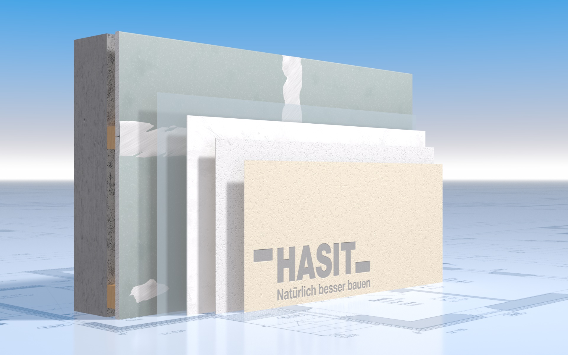 Systemaufbau OEKOSIL Silikatanstrich