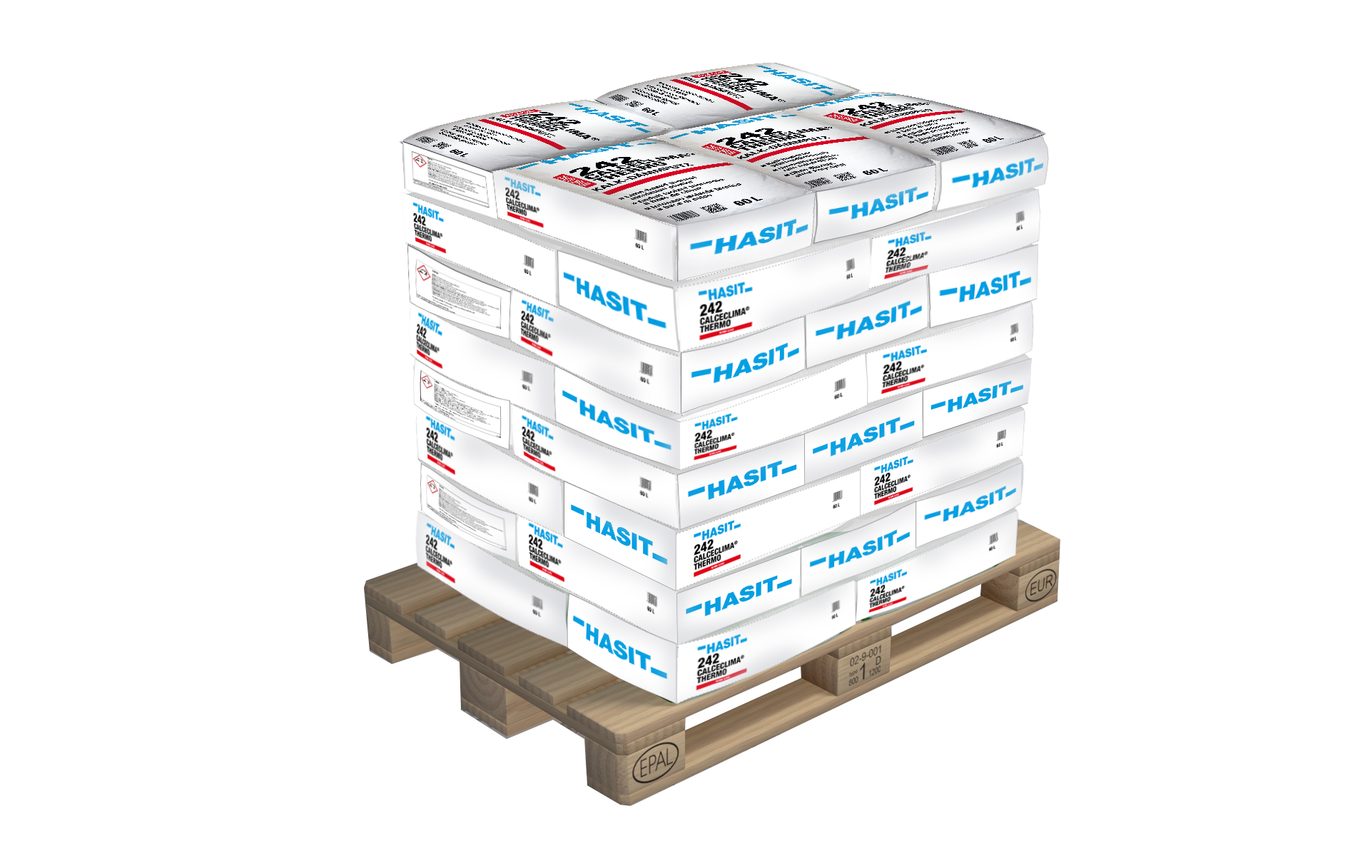 Eine Palette 242 CalceClima mit neuem Layout 